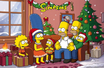Simpsons Christmas Wallpaper