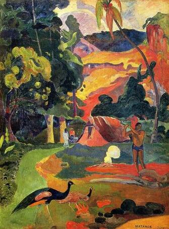 Plusieurs Oiseaux Des Arbres De Vie Paul Gauguin