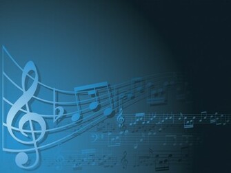 Blue And White Music Background Ppt
