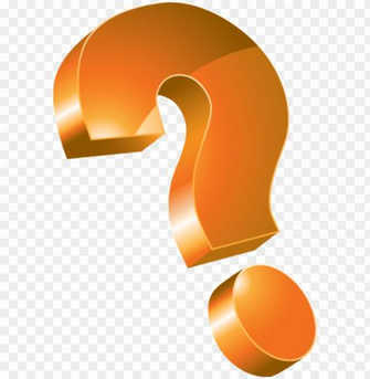 Question Transparent Background Orange Mark