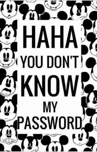Haha You Don T Know My Password Traducion Jaja No Te