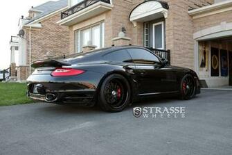 Porsche Turbo Black Strasse Wheels