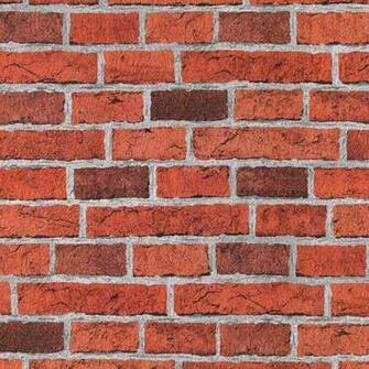 Red Brick Effect Embossed Innova A S Creation Wallpaper