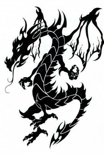White And Black Dragons Wallpaper Your Screen Size