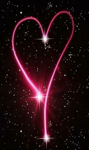 Bigger Pink Star Heart Live Wallpaper For Android Screenshot