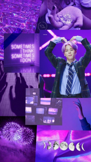 Bts Aesthetic Lockscreen Park Jimin Wallpaper Purple
