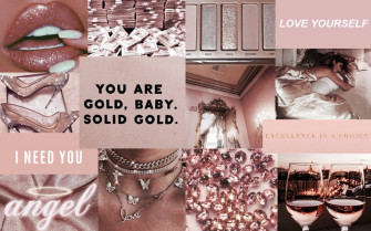 Gold Wallpaper Aesthetic Laptop