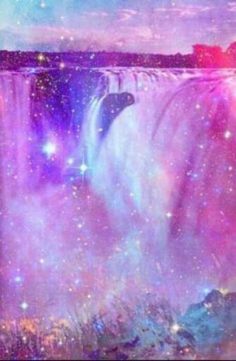 Pastel Waterfall iPhone Wallpaper Photo