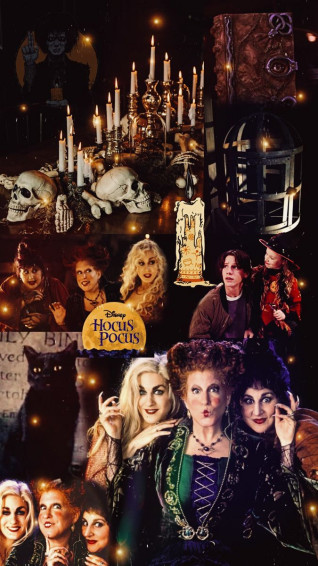Hocus Pocus Collage Background Wallpaper