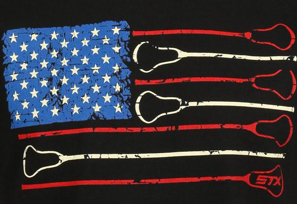 Stx Grunge Flag Youth Lacrosse Tee