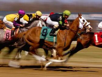 Horse Racing Wallpaper Stock Photos