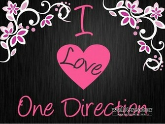 Love 1d Logo Wallpaper This