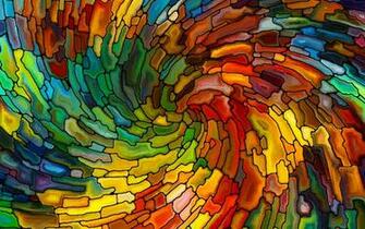 Stained Glass Patterns Colorful Wallpaper HD For Desktop