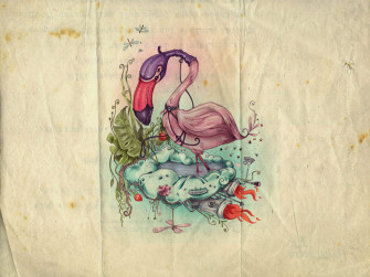 Flamingo Photo Wallpaper