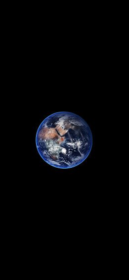 Earth Minimal Small Nature Art Space Dark iPhone X Wallpaper