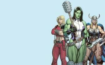 Shehulk Marvel Comics Girls Valkyrie
