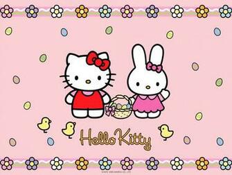 Hello Kitty Wallpaper Spring Garden Fly With