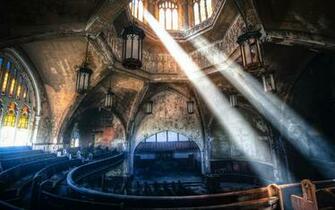 Abandon Buildings Cathedral Church Deserted Room Sunlight Urban