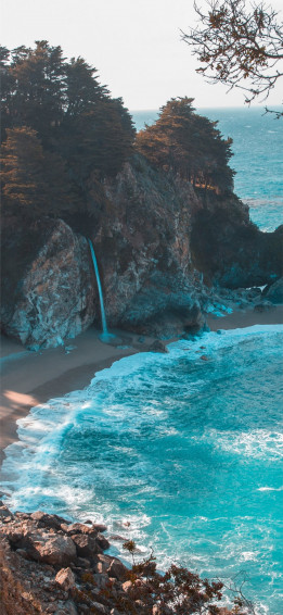 Beach Nature Sea Scenery 4k iPhone Wallpaper