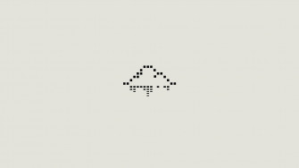 Pixel Cloud Minimalist Aesthetic Laptop Wallpaper
