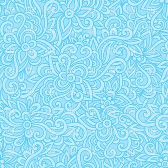 Blue Floral Pattern Flower Background