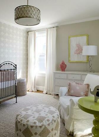 Pink And Beige Nursery Transitional Finnian S Moon