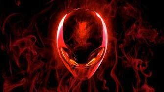 Alienware Smoke Red Computer Wallpaper