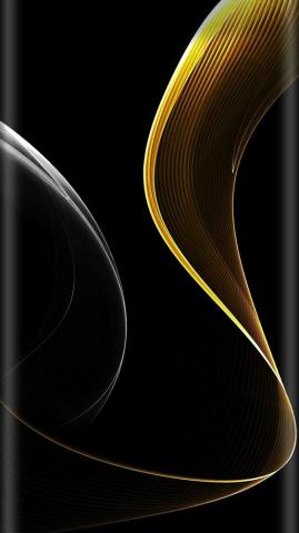 Wallpaper Samsung Gold Background Black