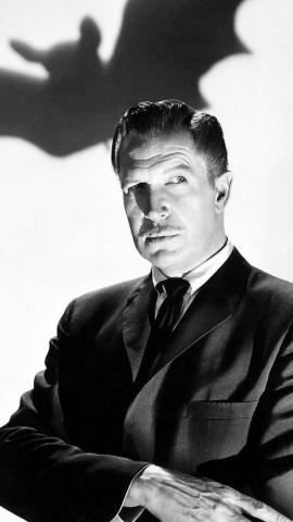 Vincent Price Bat Shadow iPhone 5s Wallpaper Classic Monster