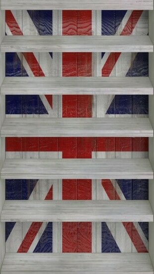 Union Jack Shelves iPhone Wallpaper Tags Dock