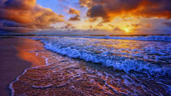Beach Sunset Wallpaper