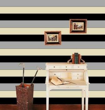Ii Black Cream And Grey Striped Wallpaper From Direct