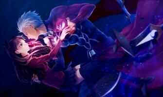 Rin Tohsaka With Her Archer Servant From Fate Stay Night