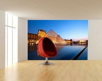 Bilderdepot24 Self Adhesive Photo Wallpaper Louvre Museum Paris