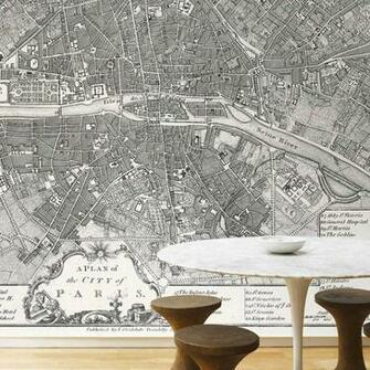 Oversized Map Wallpaper Whether It Is Of The World Or A City