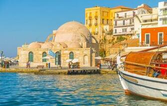 Wallpaper Sea The Sky Sun Shore Home Yacht Greece Pier