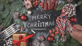 Wallpaper Merry Christmas Decorations 4k