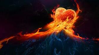 Abstract Fire Love HD Wallpaper Get