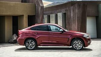 Bmw X6 M50d Flamenco Red Side HD Wallpaper