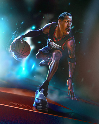 Allen Iverson Wallpaper Nba Art By Skythlee