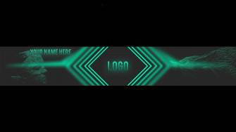 Creative Green Banner Wallpaper