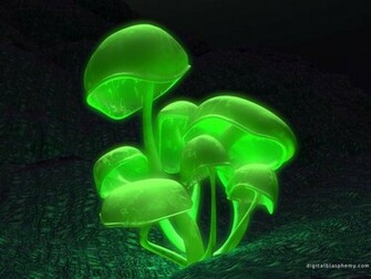 3d Black Green Wallpaper