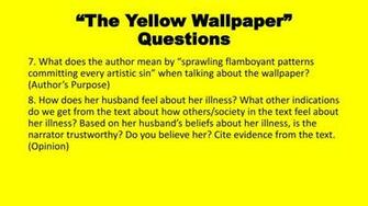 The Yellow Wallpaper Questions Ppt