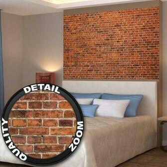 Galleon Red Brick Wall Decoration Mural Stonewall Motiv