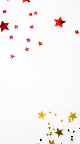 Red And Yellow Star Illustration iPhone Wallpaper