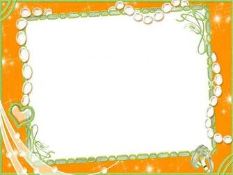 Orange Photo Frame Ppt Background For Your