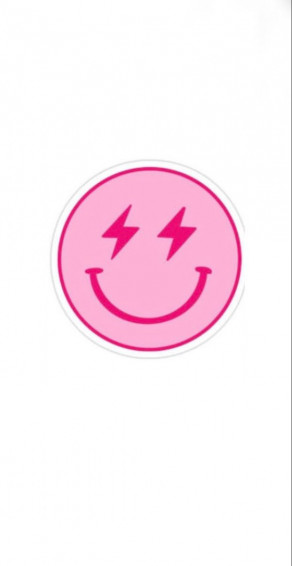 Pink Smiley Face Wallpaper iPhone Aesthetic Cute Preppy