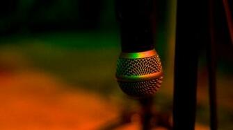 Wallpaper Microphone Music Stage Stand