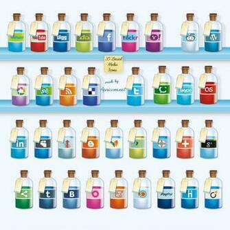 Social Media Icon Transparent Background Icons Cartoon