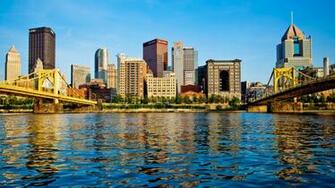 Pittsburgh Skyline Wallpaper Top